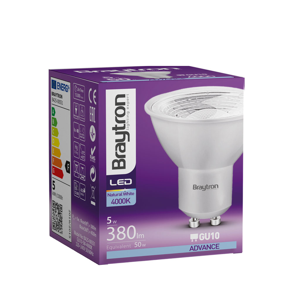 GU10 LED Spot 5W 4000K neutralweiß 450lm 38° – ersetzt 50W Halogen – Ansicht 11
