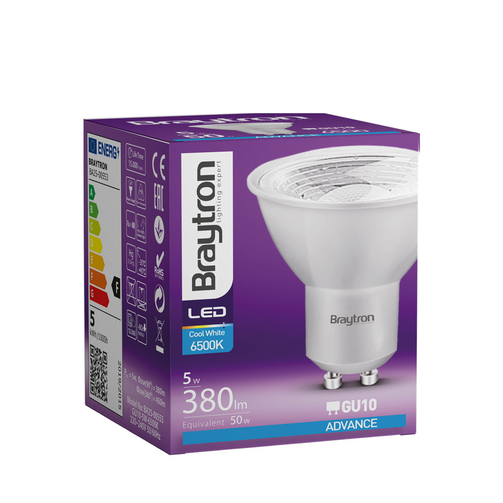 GU10 LED Spot 5W 6000K kaltweiß 450lm 38° – ersetzt 50W Halogen – Ansicht 11
