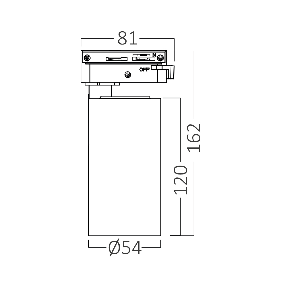 Braytron LED Schienenstrahler 15W Weiß kaufen | 1-Phasen System – Ansicht 16