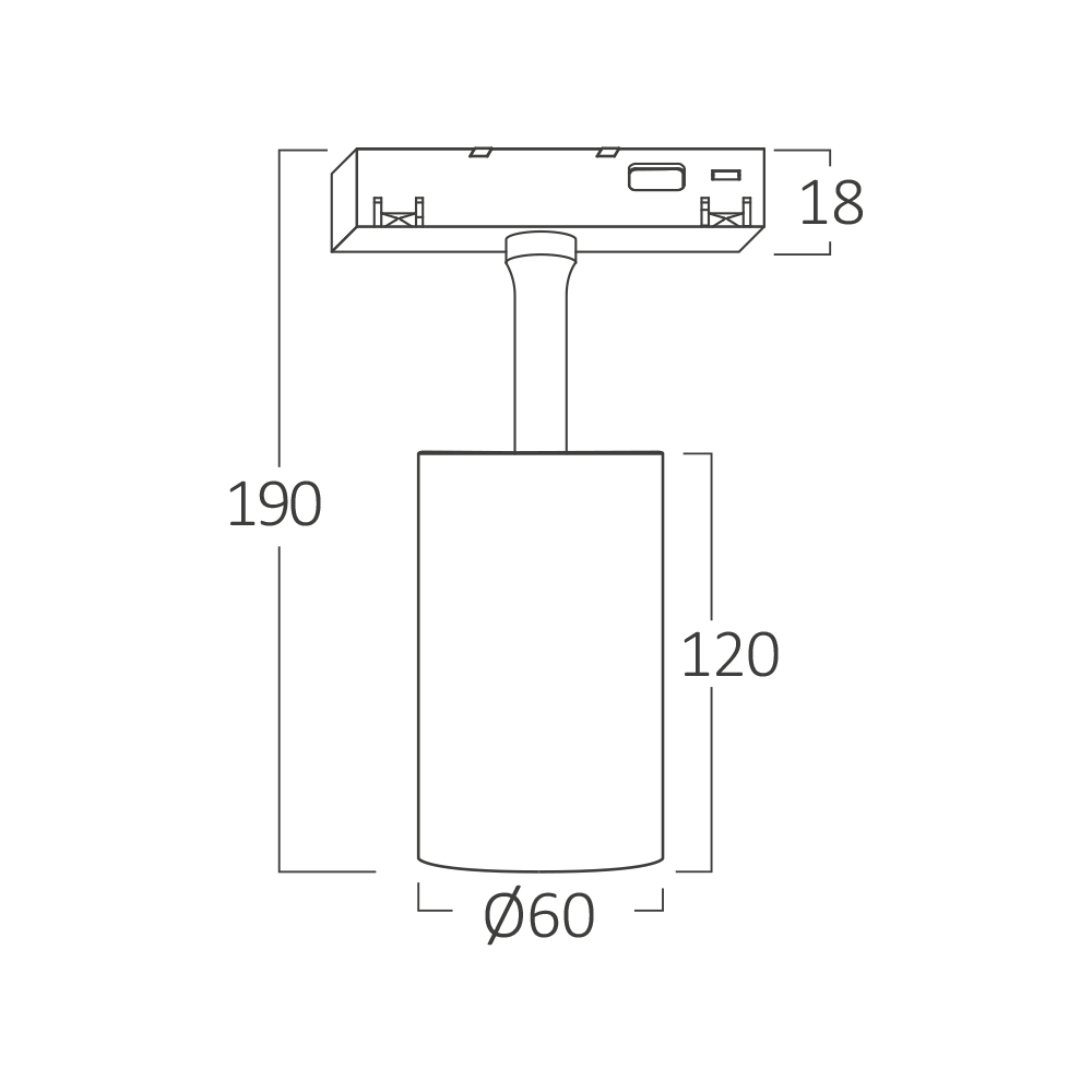 LED Schienenstrahler 18W 3CCT Schwarz – 1580 lm – 24° – IP20 Schienenleuchte – Ansicht 4