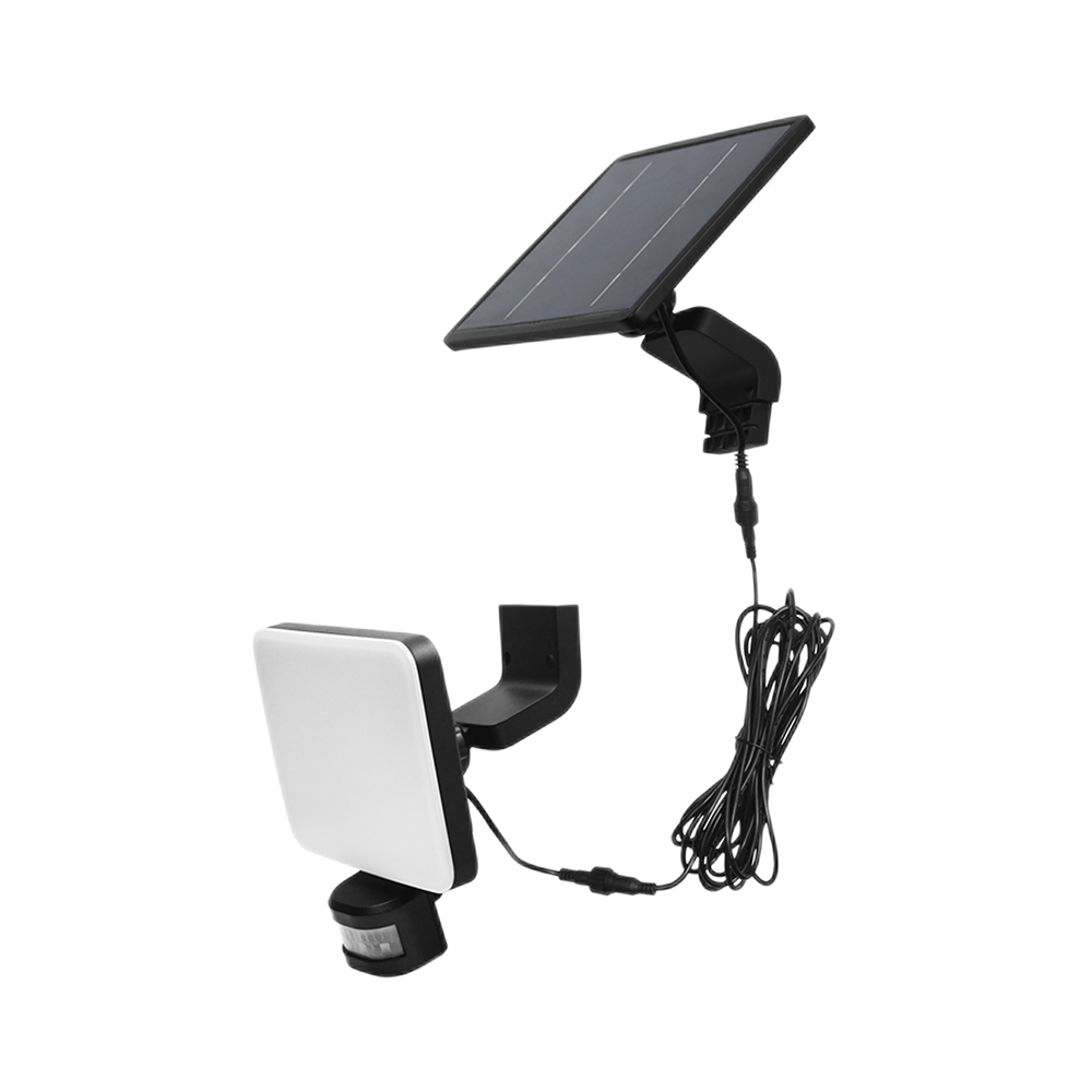 Braytron Solar Wandleuchte 15W Schwarz Sensor IP54 Außenlicht – Ansicht 12