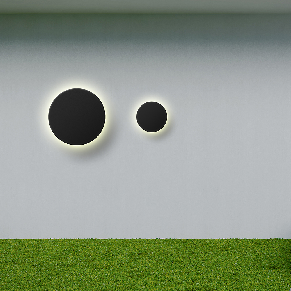 LED Außenwandleuchte 8W 3CCT – Rund Schwarz – 760 lm – IP65 Ø120 mm – Ansicht 11