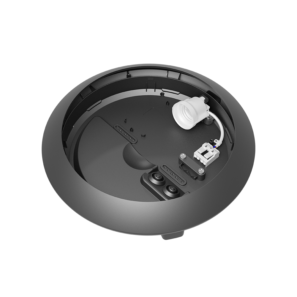 Außen Deckenleuchte E27 mit Bewegungsmelder – Anthrazit IP65 – Ø265 mm Feuchtraum – Ansicht 14