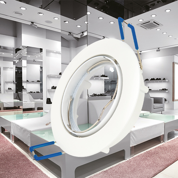 3er Set Einbaustrahler GU10 Schwarz – Ø68 mm schwenkbar – inkl. Fassung IP20 – Ansicht 2