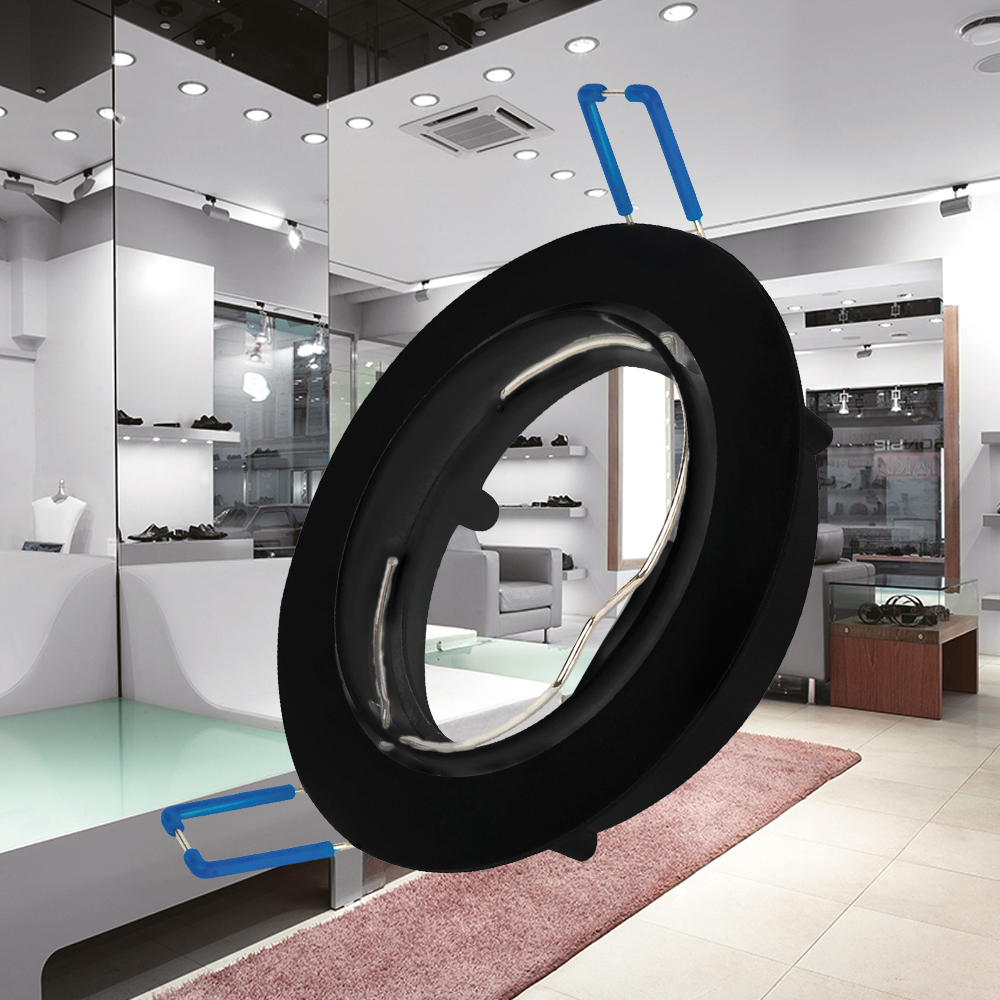 Braytron LED Einbaustrahler Rund Schwenkbar Schwarz – Deckenspot – Ansicht 2