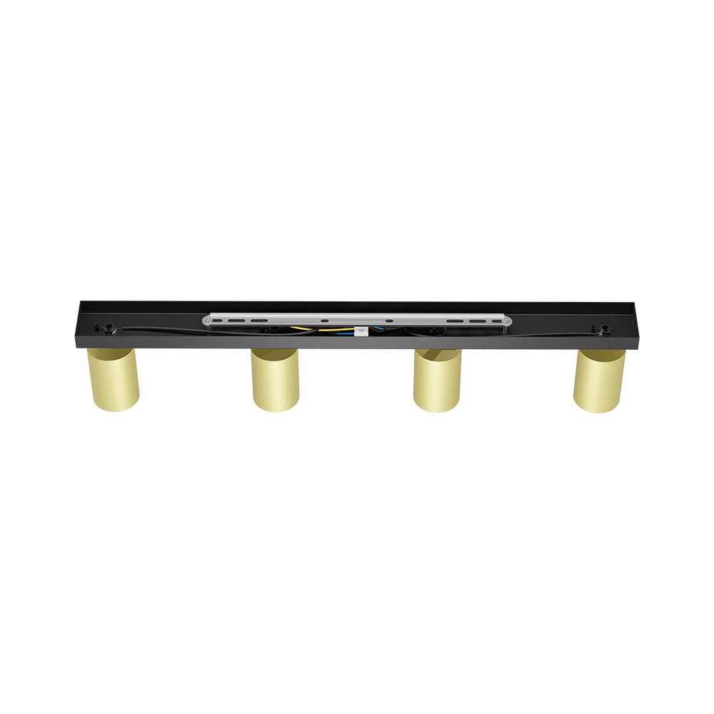 Braytron LED Deckenstrahler 4-flammig GU10 640mm Schwenkbar Gold – Ansicht 12