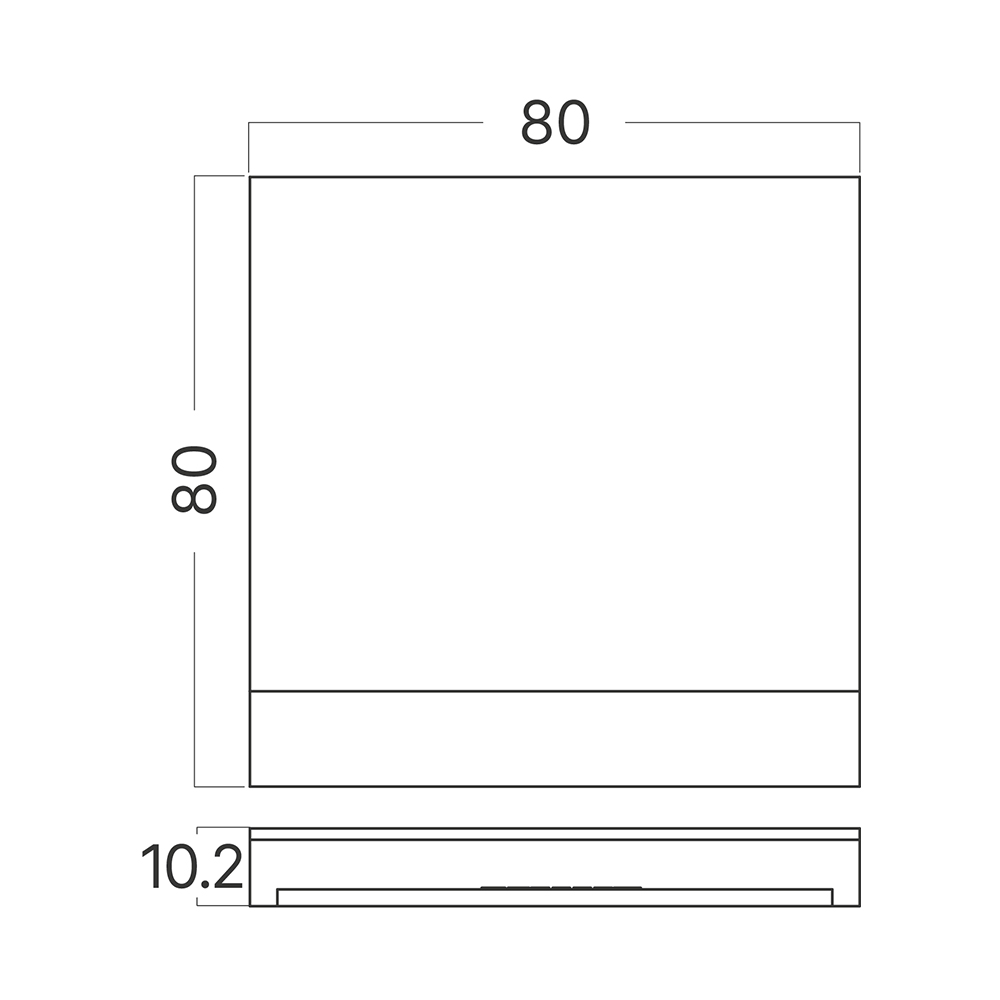 Braytron LED Treppenbeleuchtung 230V Unterputz Wandeinbauleuchte 2W 200lm 3IN1 Farbwahl 3000K 4000K – Ansicht 5