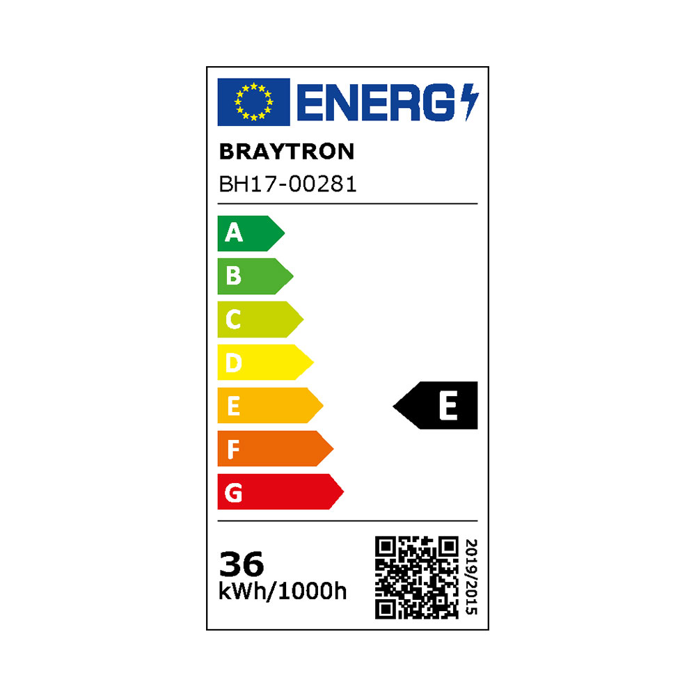 Braytron LED Wandleuchte Innen Rund 36 w 3CCT wählbar 3200 lm IP20 Schwarz – Ansicht 8