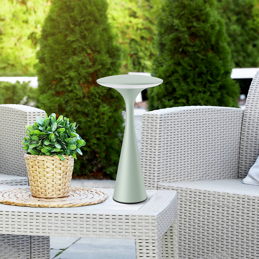 Braytron LED Tischlampe mit Akku Touch Dimmbar USB IP44 30h Laufzeit Grün – Ansicht 2