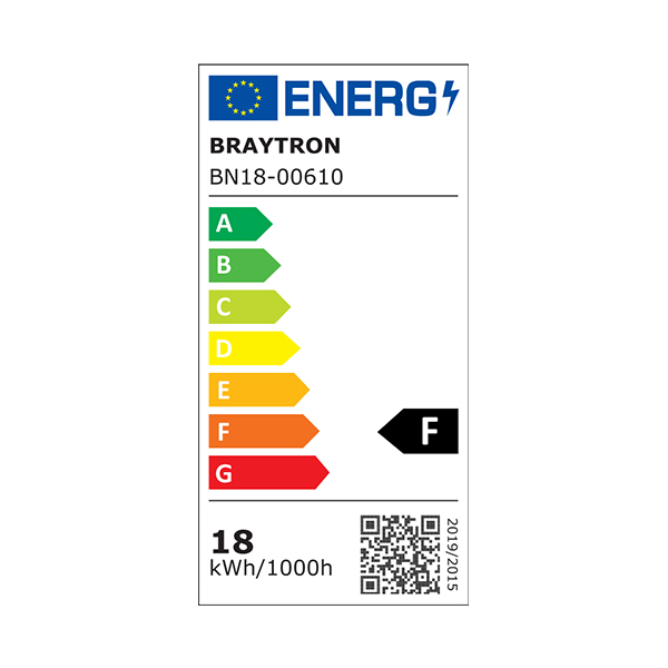 Braytron LED Wandleuchte 18W 60cm Neutralweiß Bad & Küche – Ansicht 8