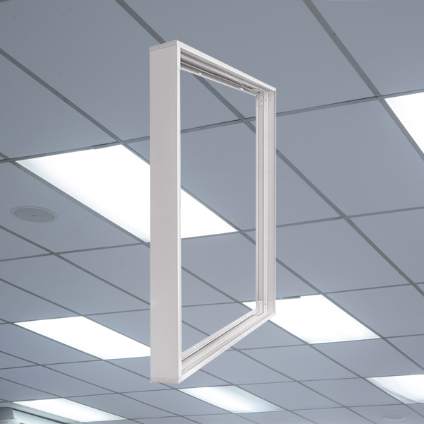 LED Panel Aufbaurahmen 62x62 cm – Aufputzrahmen Decke Wand – Ansicht 9