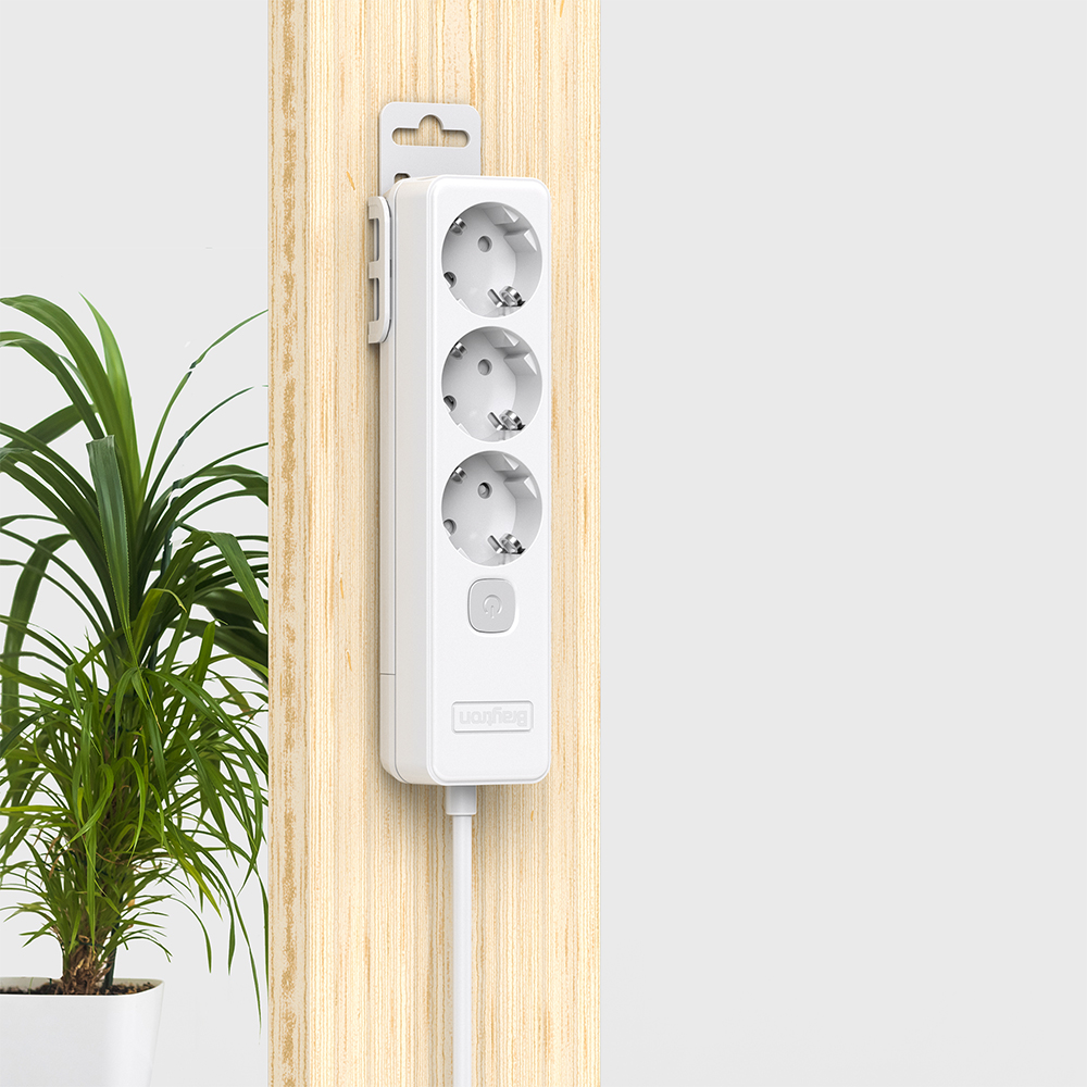 Braytron Mehrfachsteckdose Kindersicherung 3-Fach 1,5m Kabel ohne Schalter – Ansicht 2