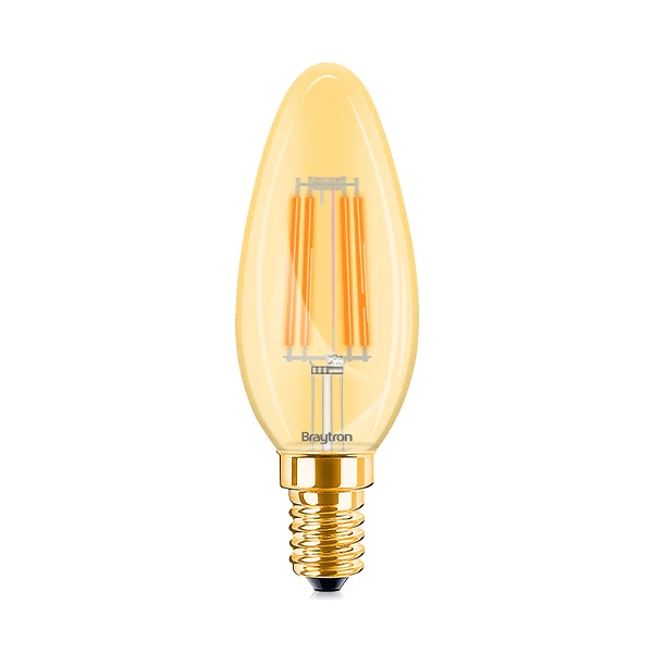 LED Kerzenlampe C35 4W E14 – 2200K warmweiß, 360lm, Retro Look kaufen – BB36-00410 | lumdo.de