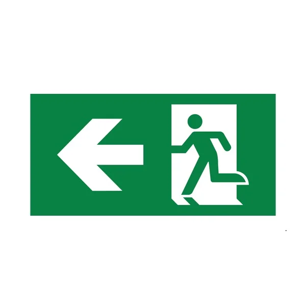 Einlegeschild 260×128 mm – PVC Schild für Notausgang & Fluchtweg kaufen – BC14-01301 | lumdo.de