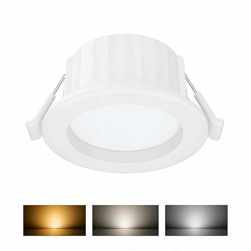 LED Einbaustrahler weiß 68mm 9W IP54 3in1 CCT – Feuchtraum geeignet kaufen – BD01-10180 | lumdo.de