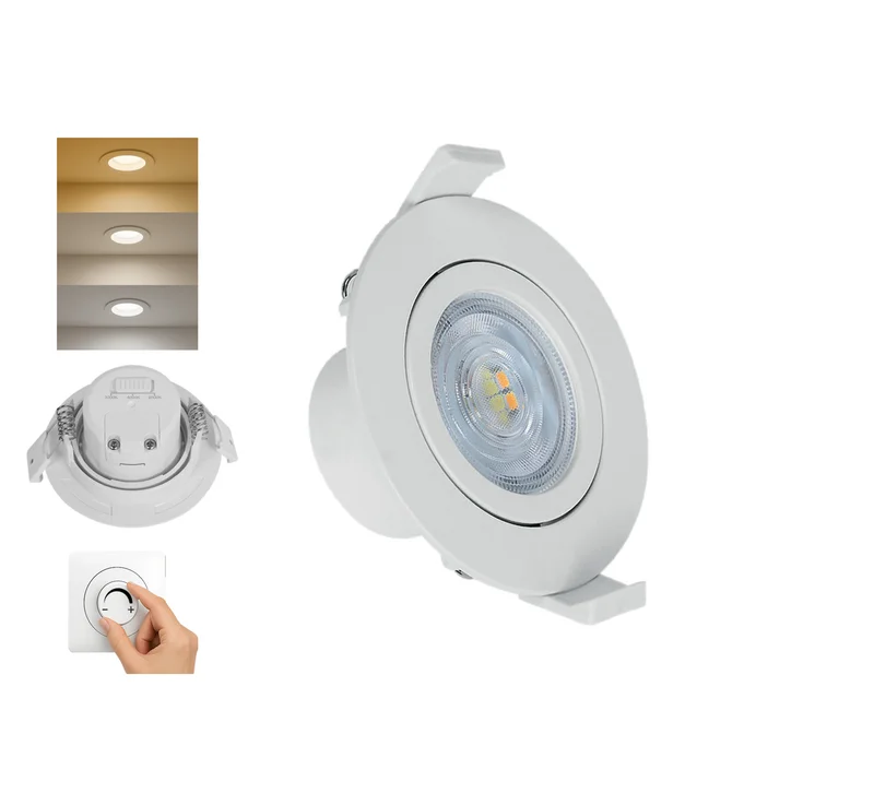 LED Einbauspot 7W CCT dimmbar Ø90mm IP44 | Purplelights kaufen – BD02-60780 | lumdo.de