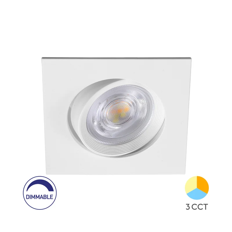 LED Einbaustrahler eckig 7W dimmbar 3in1 CCT schwenkbar | PurpleLights kaufen – BD02-70780 | lumdo.de