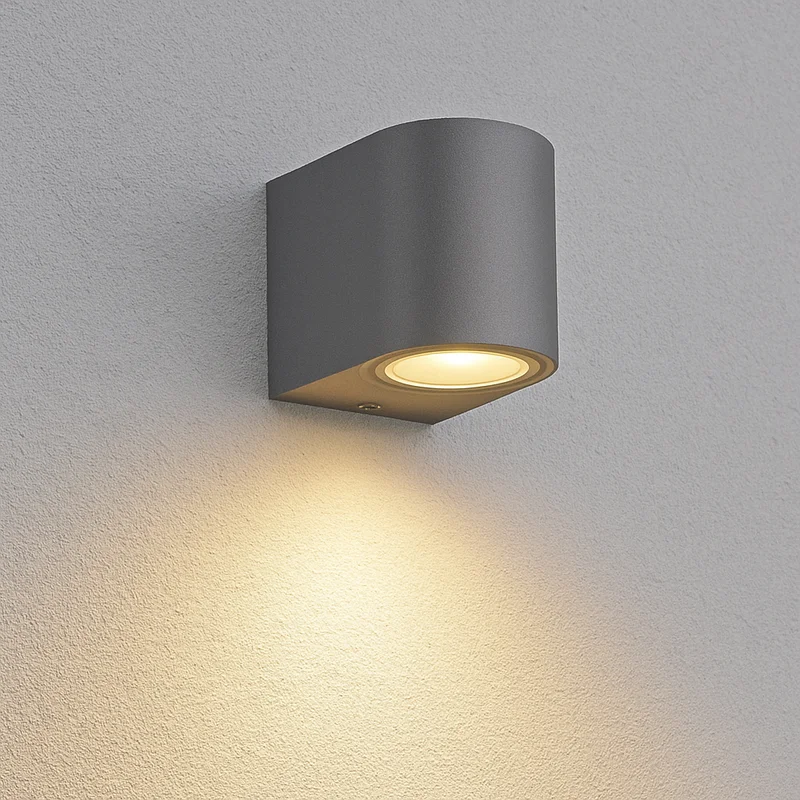 Wandleuchte Aluminium Anthrazit – 1xGU10 Fassung, IP44 für Außen&Innen kaufen – BG32-00202 | lumdo.de