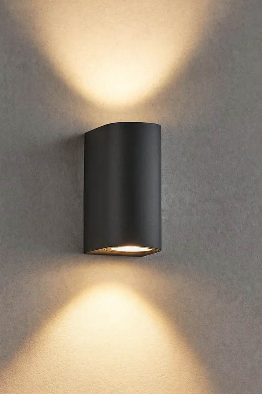 Wandleuchte Anthrazit Aluminium IP44 – 2xGU10 Up&Down Außenleuchte kaufen – BG32-00222 | lumdo.de