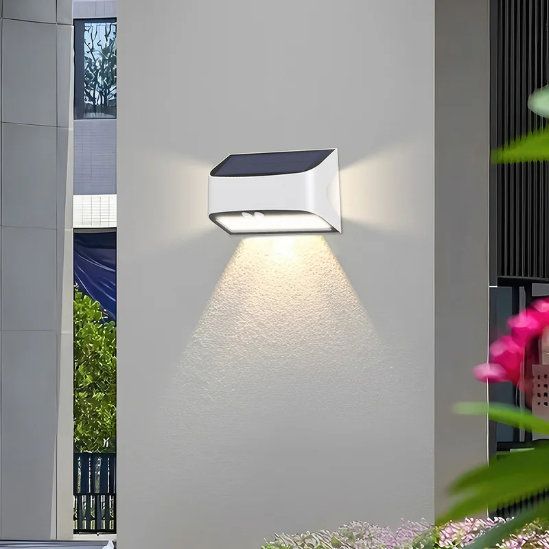 Solar LED Wandleuchte 6W 600lm Bewegungssensor IP54 Außen | PurpleLights kaufen – BG36-00140 | lumdo.de