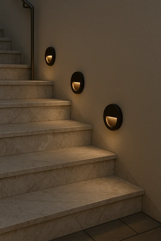 3W LED Treppenlicht IP65 – Innen & Außen – Rund & Rechteckig kaufen – BG38-02001 | lumdo.de