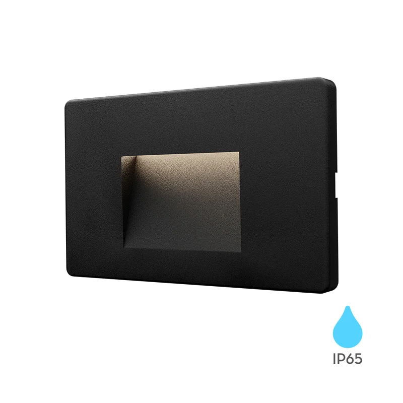 LED Treppenlicht 3W eckig schwarz 3CCT Innen & Außen | PurpleLights kaufen – BG38-02101 | lumdo.de