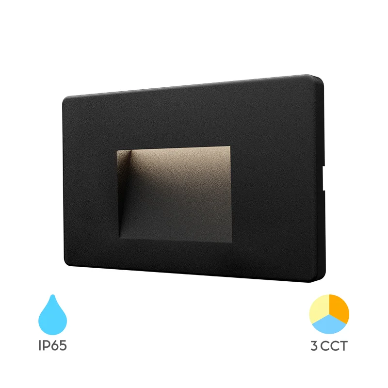 Braytron LED Außenwandleuchte 3 w 3CCT wählbar 240 lm IP65 Schwarz kaufen – BG38-02181 | lumdo.de