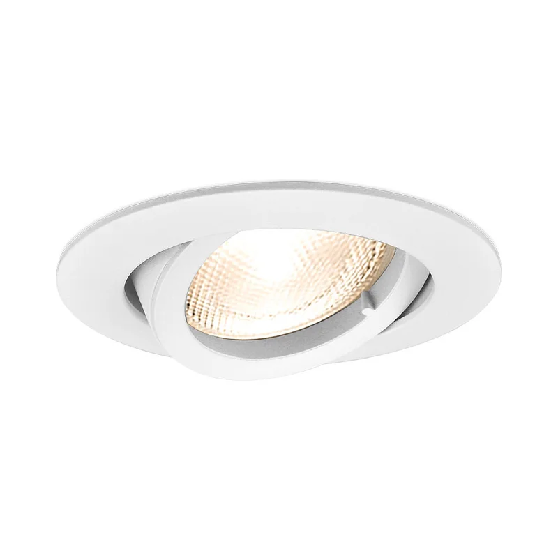 Einbaurahmen MR16 schwenkbar rund Aluminium weiß Ø68mm | PurpleLights kaufen – BH03-02010 | lumdo.de