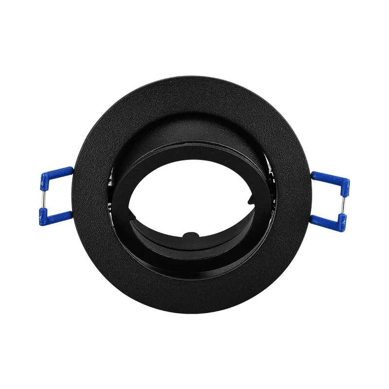 Einbaurahmen MR16 schwenkbar rund Aluminium schwarz Ø68mm | PurpleLights kaufen – BH03-02011 | lumdo.de