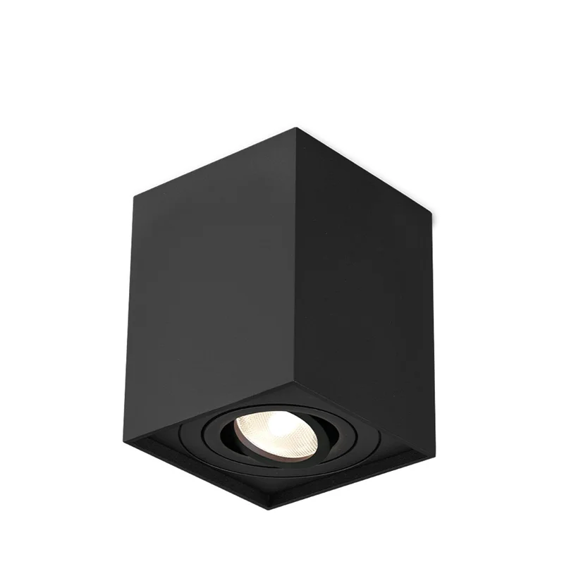 Schwenkbarer LED Aufbauspot GU10 – Rund/Quadratisch, IP20, Aluminium kaufen – BH04-00311 | lumdo.de