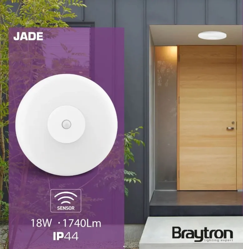 LED Deckenleuchte Ø26cm Bewegungsmelder 18W IP44 6500K Bad | PurpleLights kaufen – BH15-01130 | lumdo.de