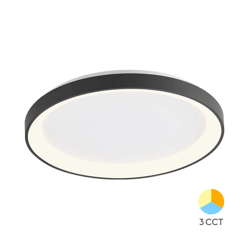 Braytron LED Wandleuchte Innen Rund 36 w 3CCT wählbar 3200 lm IP20 Schwarz kaufen – BH17-00281 | lumdo.de