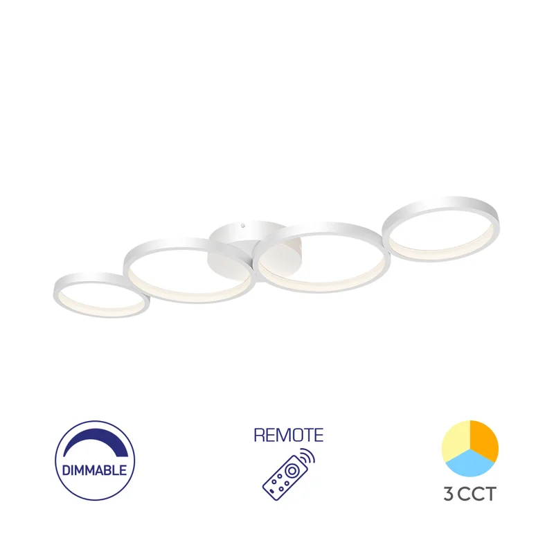 Braytron LED Deckenleuchte dimmbar mit Fernbedienung & 3CCT 3000–6500K kaufen – BH17-04090 | lumdo.de