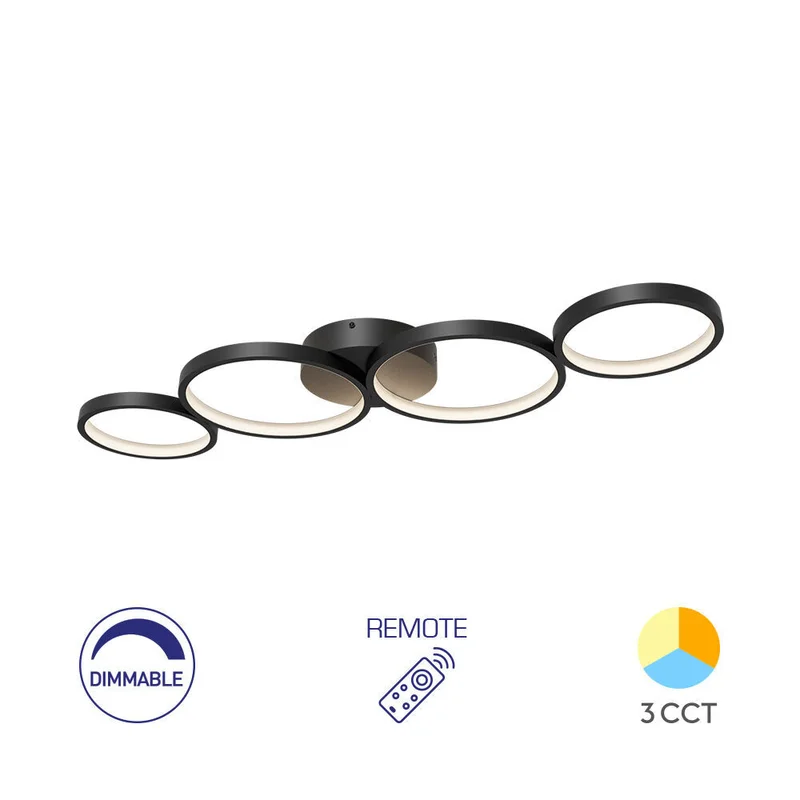 Braytron LED Deckenleuchte dimmbar mit Fernbedienung & 3CCT 3000–6500K kaufen – BH17-04091 | lumdo.de