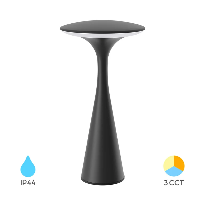 Braytron LED Tischlampe mit Akku Touch Dimmbar USB IP44 30h Laufzeit Schwarz kaufen – BK06-00091 | lumdo.de