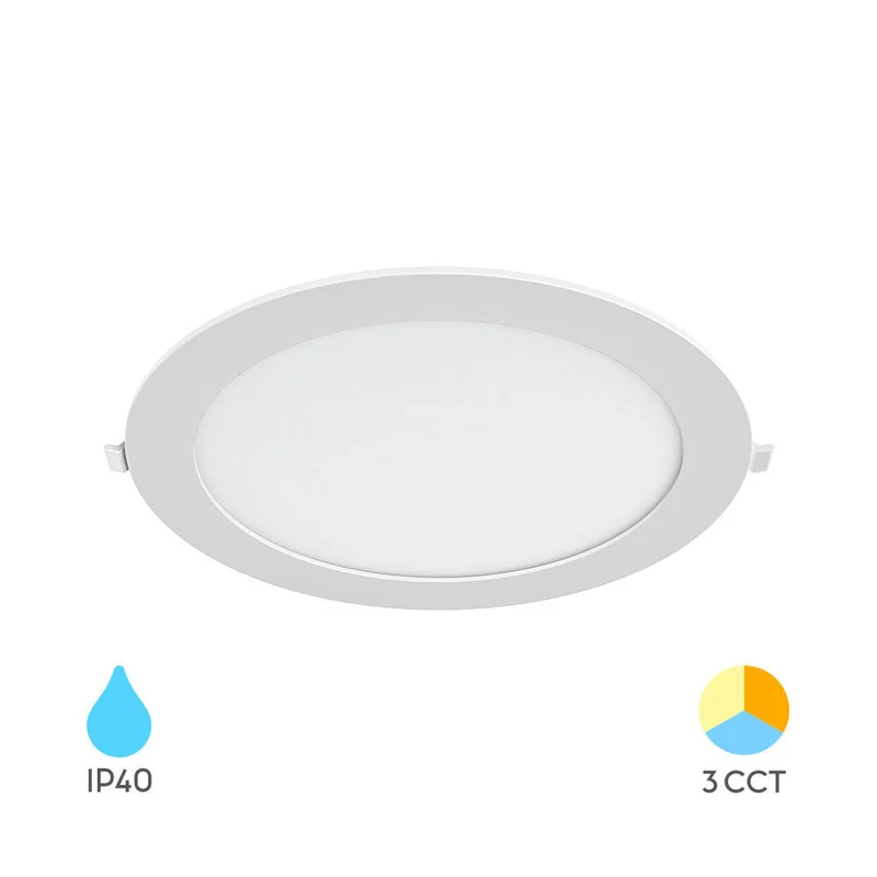 Ultraslim LED Einbaustrahler 18W Weiß Ø229mm 3CCT 1760lm kaufen – BP01-61880 | lumdo.de