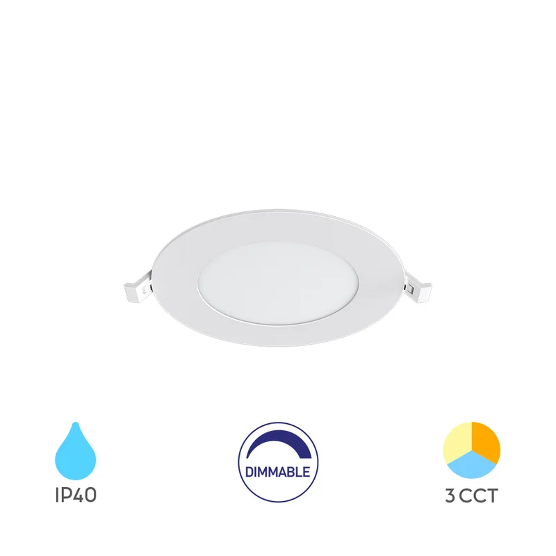 LED Einbaupanel 6W Ultraslim – 3CCT dimmbar Ø120mm IP20 kaufen – BP01-90680 | lumdo.de
