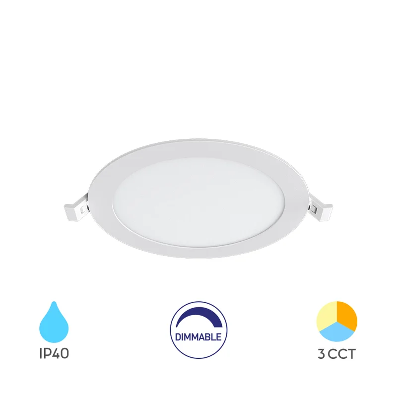 LED Einbaupanel 12W Ultraslim – 3CCT dimmbar Ø170mm IP20 kaufen – BP01-91280 | lumdo.de