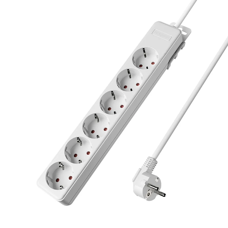 Braytron 6-Fach Mehrfachsteckdose mit 1,5m Kabel ohne Schalter, Safety kaufen – BY72-00061 | lumdo.de