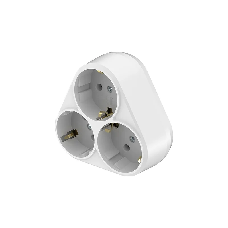 BRAYTRON 3-fach Schuko Steckdosenadapter | 3680W | Kompakt kaufen – BY72-02030 | lumdo.de